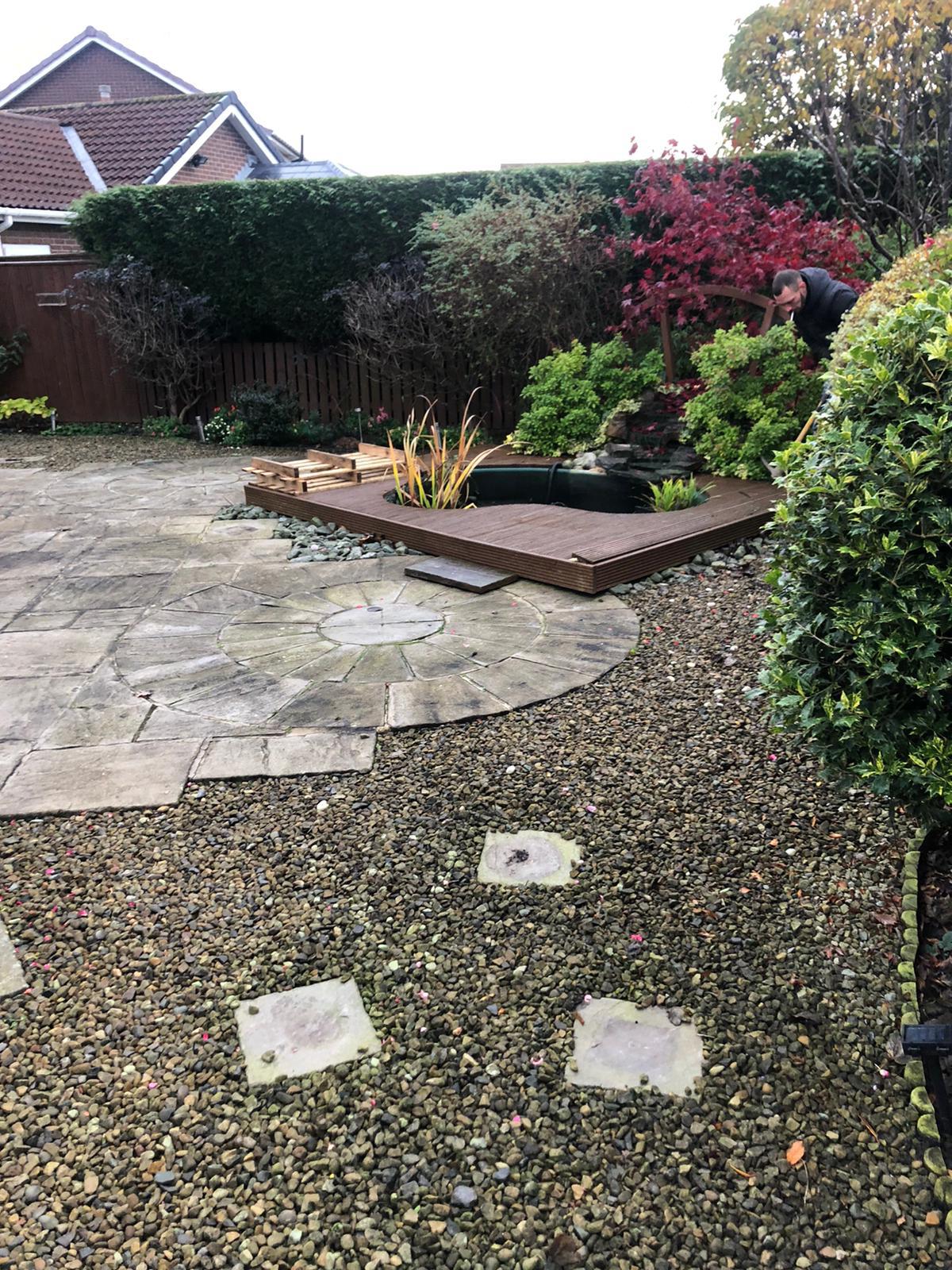 Coastal Roofing and Paving - Garden Porcelain Paving Installation